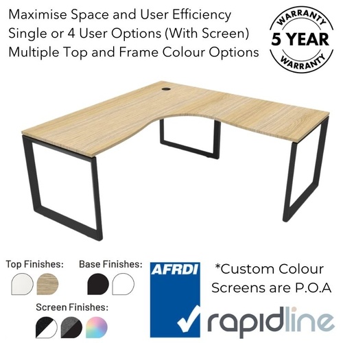 Infinity Loop Leg Corner Workstation