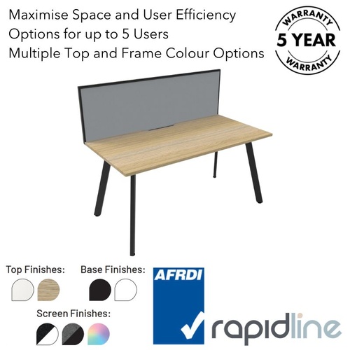 Eternity Single Sided Workstation With Screen