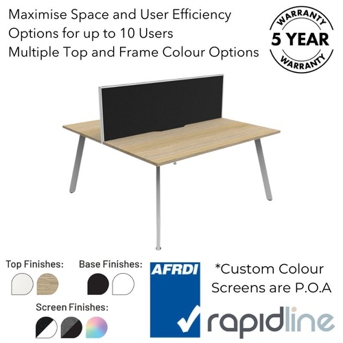 Eternity Back to Back Workstation With Screens