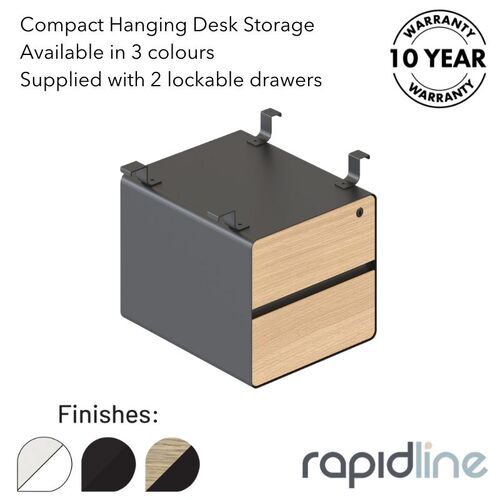 Deluxe Infinity 2 Drawer Hanging Pedestal