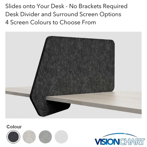 SANA Serenity Desk Divider & Surround Slide On Screen