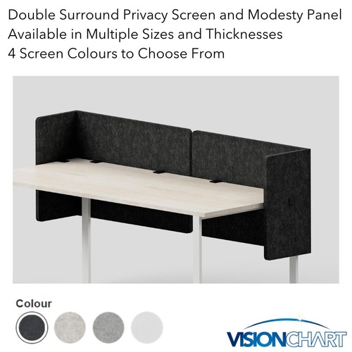 SANA Serenity Double Surround Desk Screen