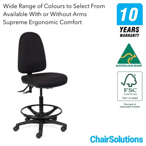 Alpha Logic High Back Drafter Chair
