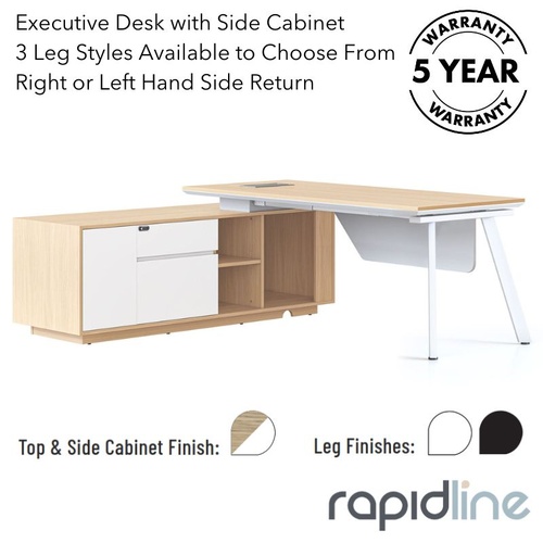 Casa Executive Desk & Cabinet