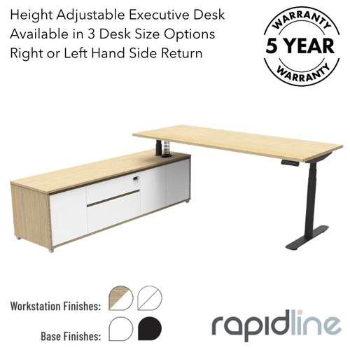 Halo Plus Executive Desk & Cabinet