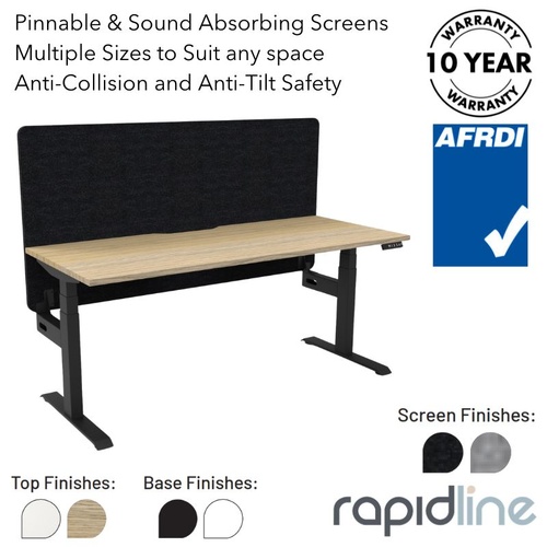 BOOST+ Single Workstation with Eco Panel Screens