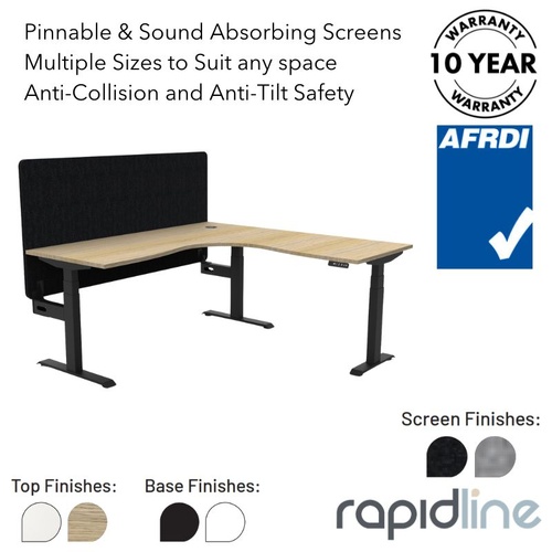 BOOST+ Corner Workstation With Eco Panel Screens
