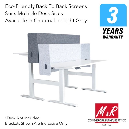 Desk Mount Back To Back Acoustic Screens
