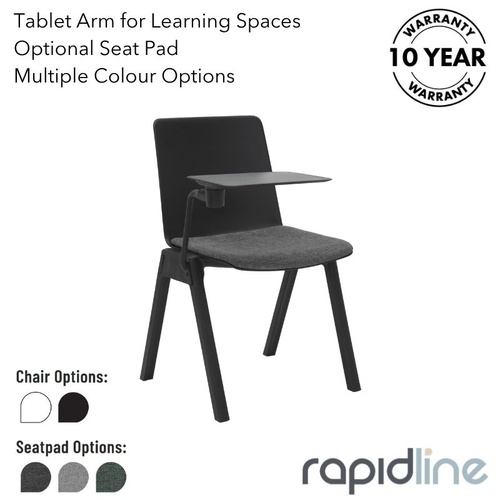 Academy Stacking Chair with Tablet Arm