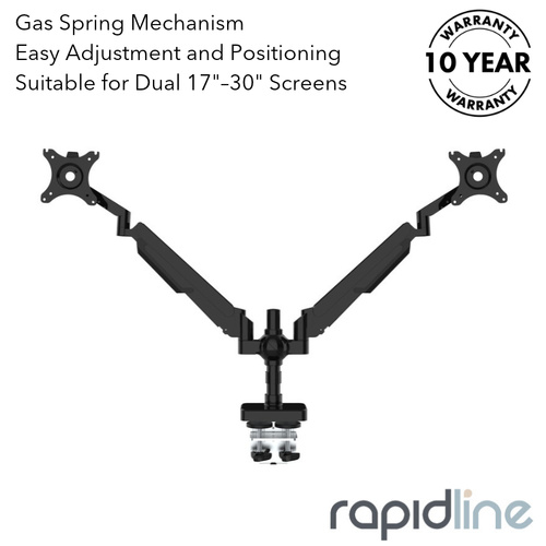 Core Dual Gas Spring Monitor Arm